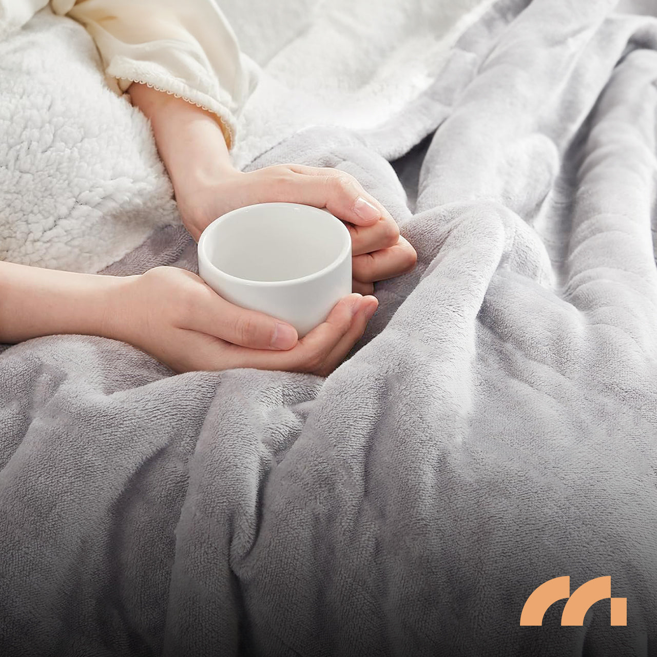 Didelis minkštas elektrinis šildantis pledas, su reguliuojamu laikmačiu ir nuotolinio valdymo pulteliu, 180x160