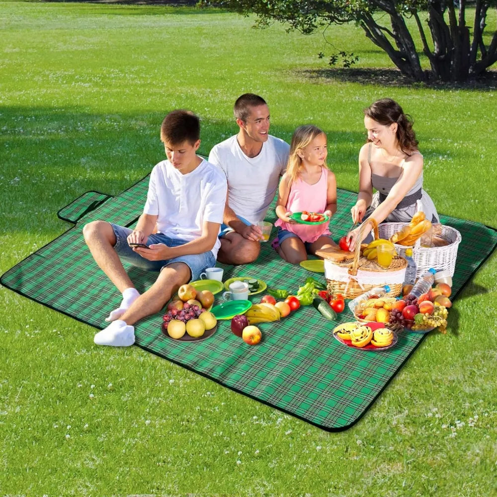 Kempingo kilimėlis paplūdimio 200x200 cm, atsparus vandeniui su izoliacija, didelis paplūdimio kilimėlis