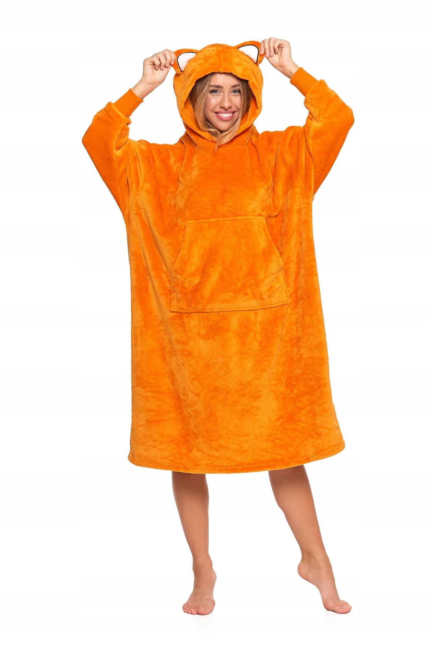 KOCOBLUZA 2in1 Pagalvė-Didelė Bluza-Pledas su Gobtuvu Dovanai MORAJ Uni