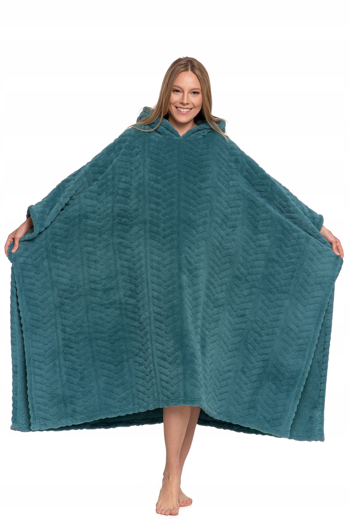 Šilta didelė džemperis su gobtuvu, kaip antklodė žiemai, oversized, MORAJ