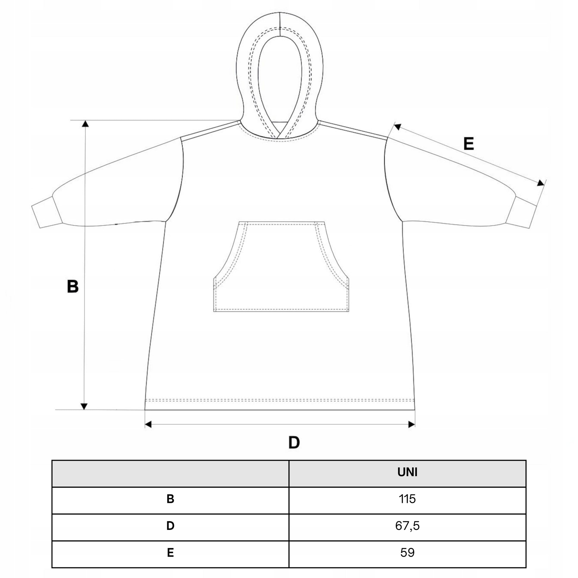 Šilta didelė džemperis su gobtuvu, kaip antklodė žiemai, oversized, MORAJ