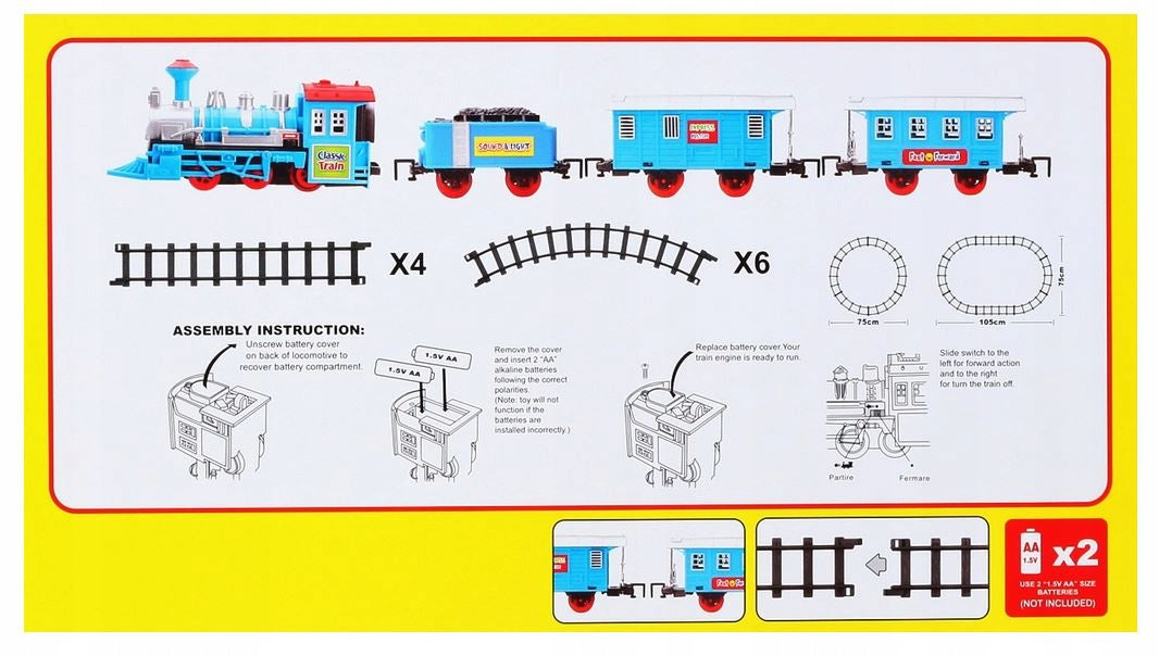 ELEKTRINIS TRAUKINUKAS Traukinys Bėgiai Vagonai Rinkinys mažyliui DOVANA