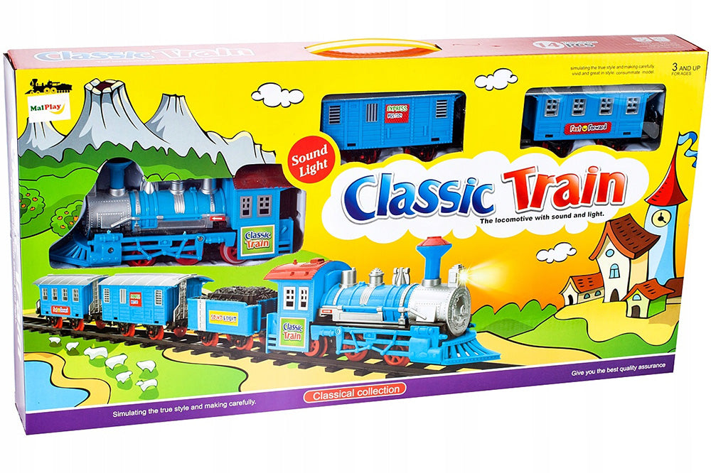 ELEKTRINIS TRAUKINUKAS Traukinys Bėgiai Vagonai Rinkinys mažyliui DOVANA