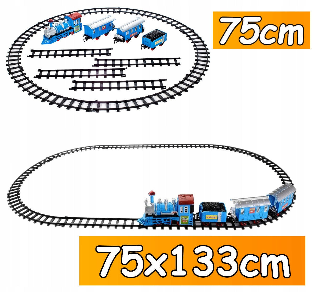 ELEKTRINIS TRAUKINUKAS Traukinys Bėgiai Vagonai Rinkinys mažyliui DOVANA