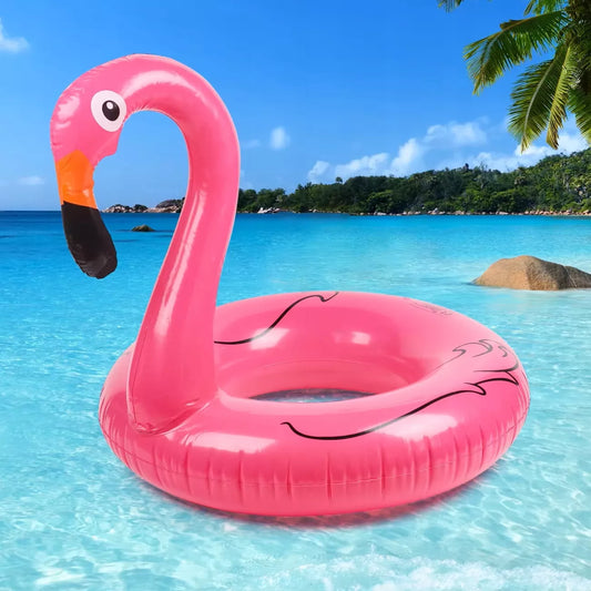 Pripučiama flamingo plaukimo priemonė 90 cm XL