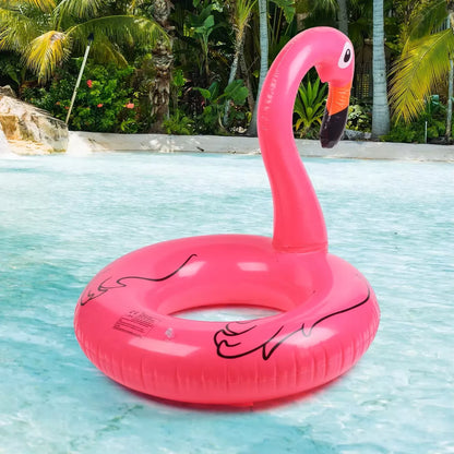 Pripučiama flamingo plaukimo priemonė 90 cm XL