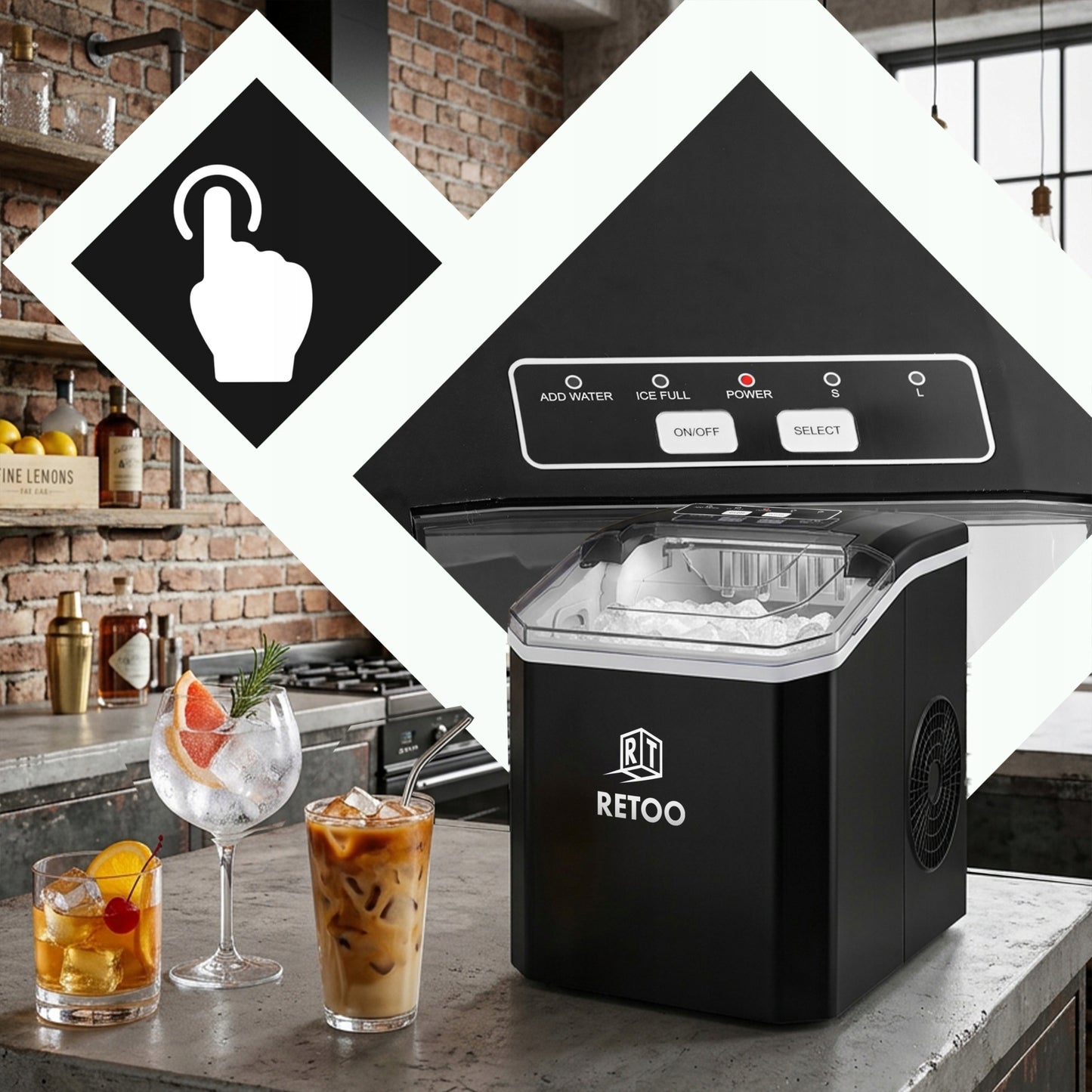 Ledo Kubelių Gaminimo Aparatas 1,5L – 120W, 12kg/24h, Greitas ir Tylus Veikimas