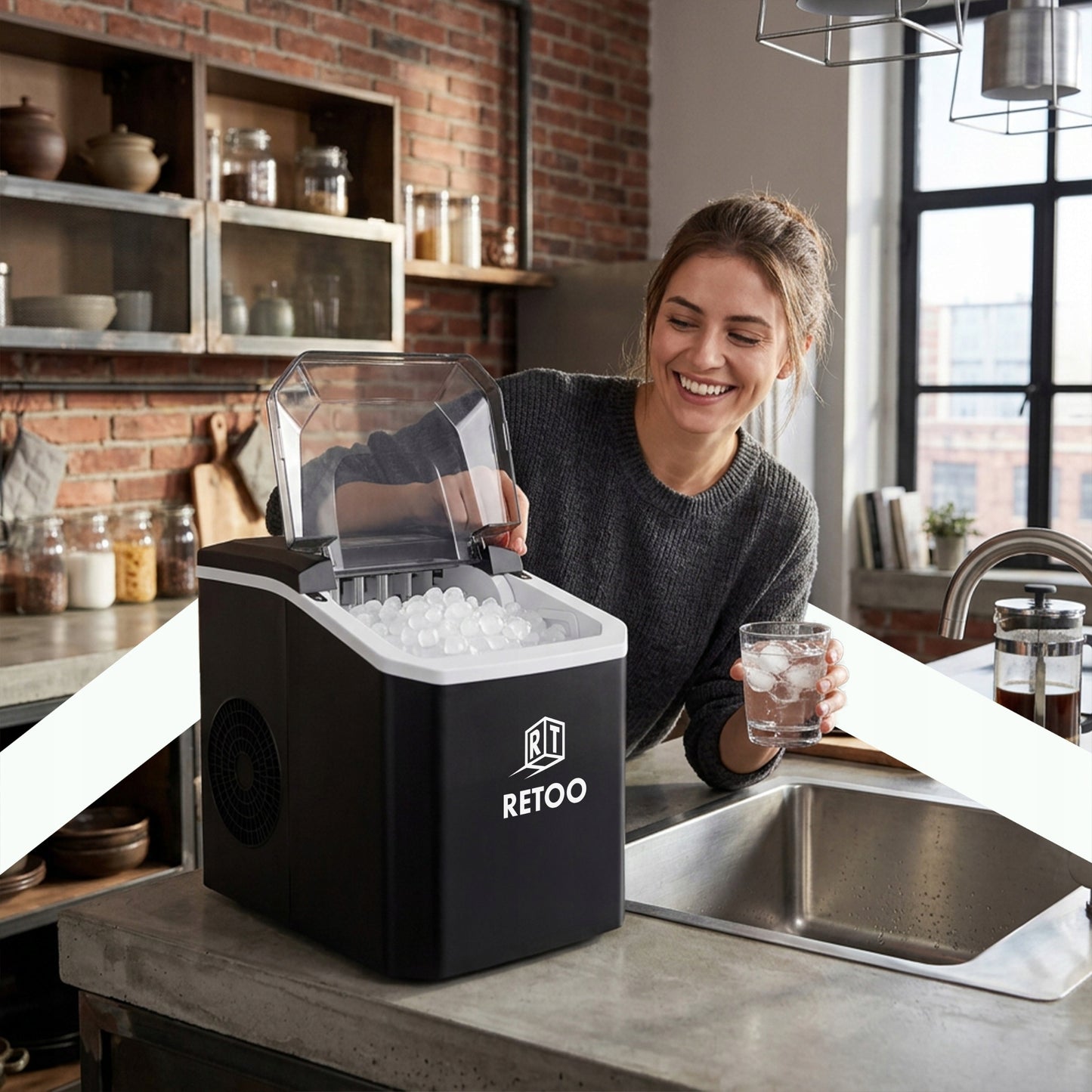 Ledo Kubelių Gaminimo Aparatas 1,5L – 120W, 12kg/24h, Greitas ir Tylus Veikimas