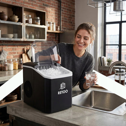 Ledo Kubelių Gaminimo Aparatas 1,5L – 120W, 12kg/24h, Greitas ir Tylus Veikimas