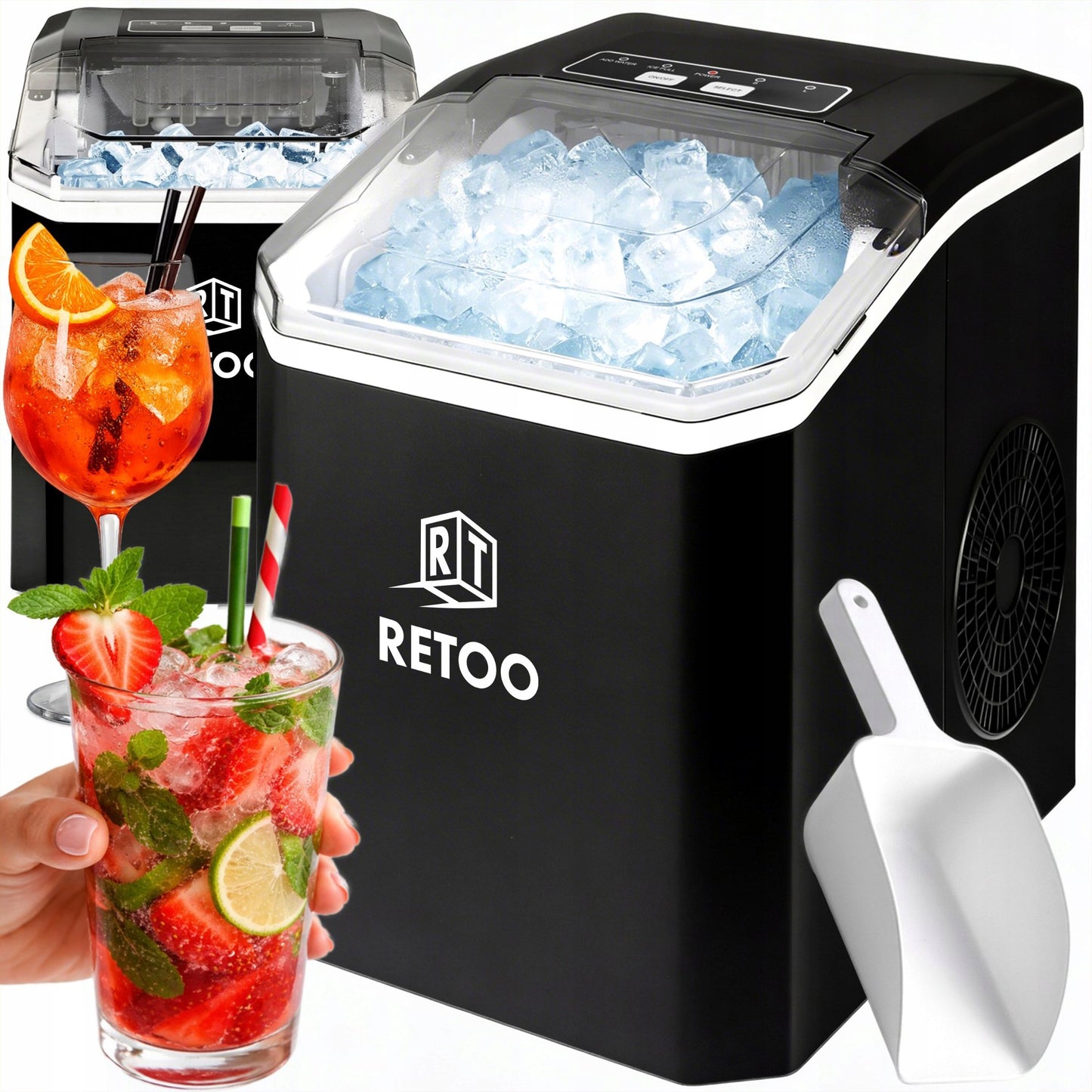 Ledo Kubelių Gaminimo Aparatas 1,5L – 120W, 12kg/24h, Greitas ir Tylus Veikimas