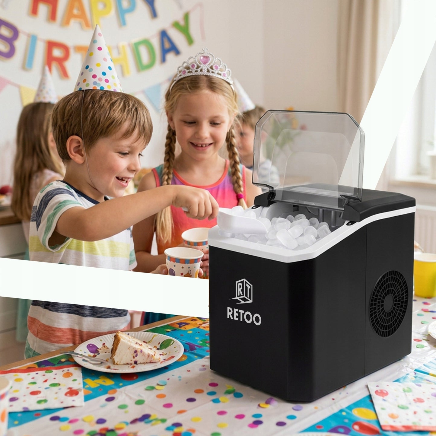 Ledo Kubelių Gaminimo Aparatas 1,5L – 120W, 12kg/24h, Greitas ir Tylus Veikimas