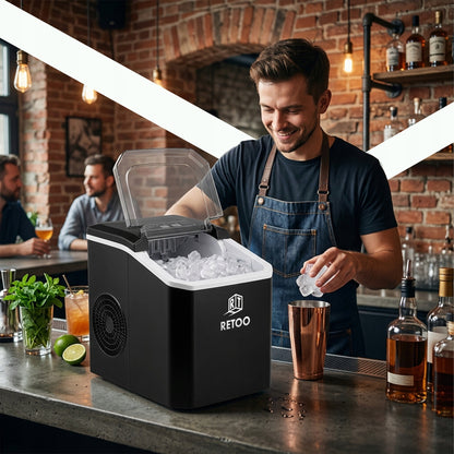 Ledo Kubelių Gaminimo Aparatas 1,5L – 120W, 12kg/24h, Greitas ir Tylus Veikimas