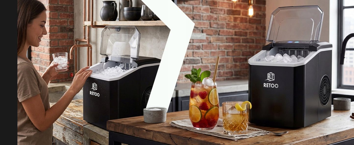Ledo Kubelių Gaminimo Aparatas 1,5L – 120W, 12kg/24h, Greitas ir Tylus Veikimas