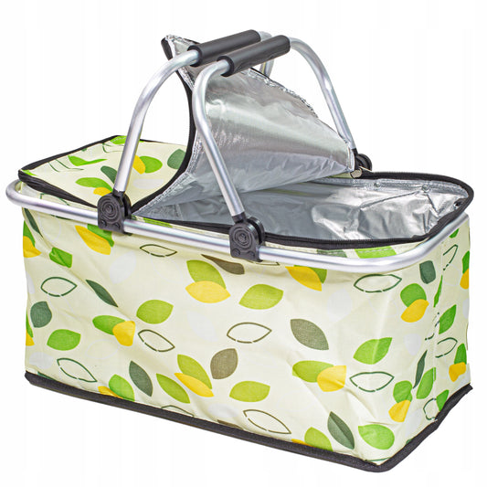 Sulankstomas termo pikniko krepšys kelionėms ir pirkiniams, didelis 30 l