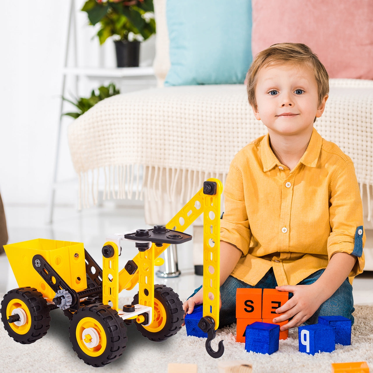 Kūrybiški Edukaciniai Konstrukciniai Blokeliai Transporto Priemonės Konstruktorius 8in1 Dovana