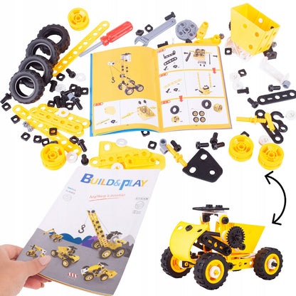 Kūrybiški Edukaciniai Konstrukciniai Blokeliai Transporto Priemonės Konstruktorius 8in1 Dovana