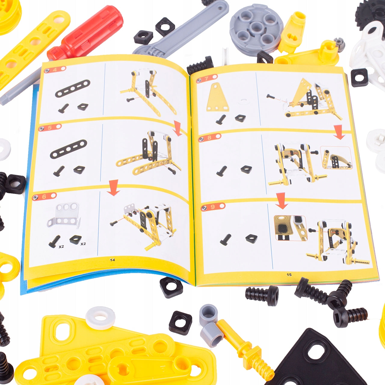 Kūrybiški Edukaciniai Konstrukciniai Blokeliai Transporto Priemonės Konstruktorius 8in1 Dovana