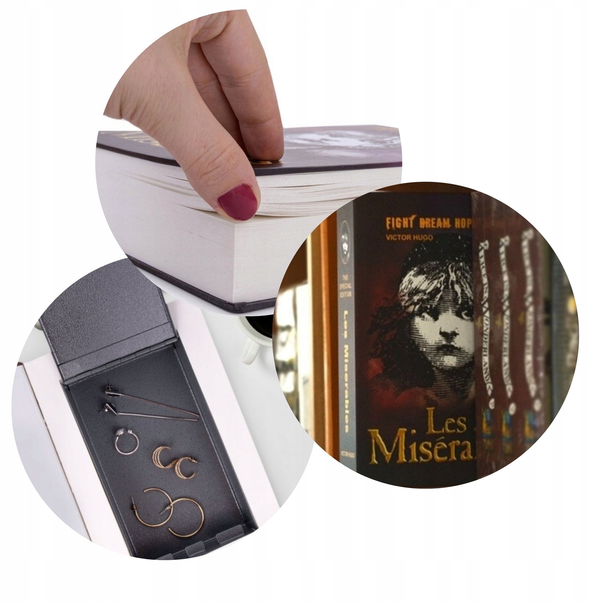 Seifinė knyga pinigams, paslėpta pinigų dėžutė, slėptuvė