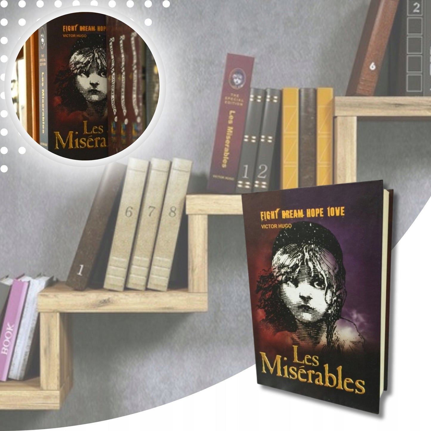 Seifinė knyga pinigams, paslėpta pinigų dėžutė, slėptuvė