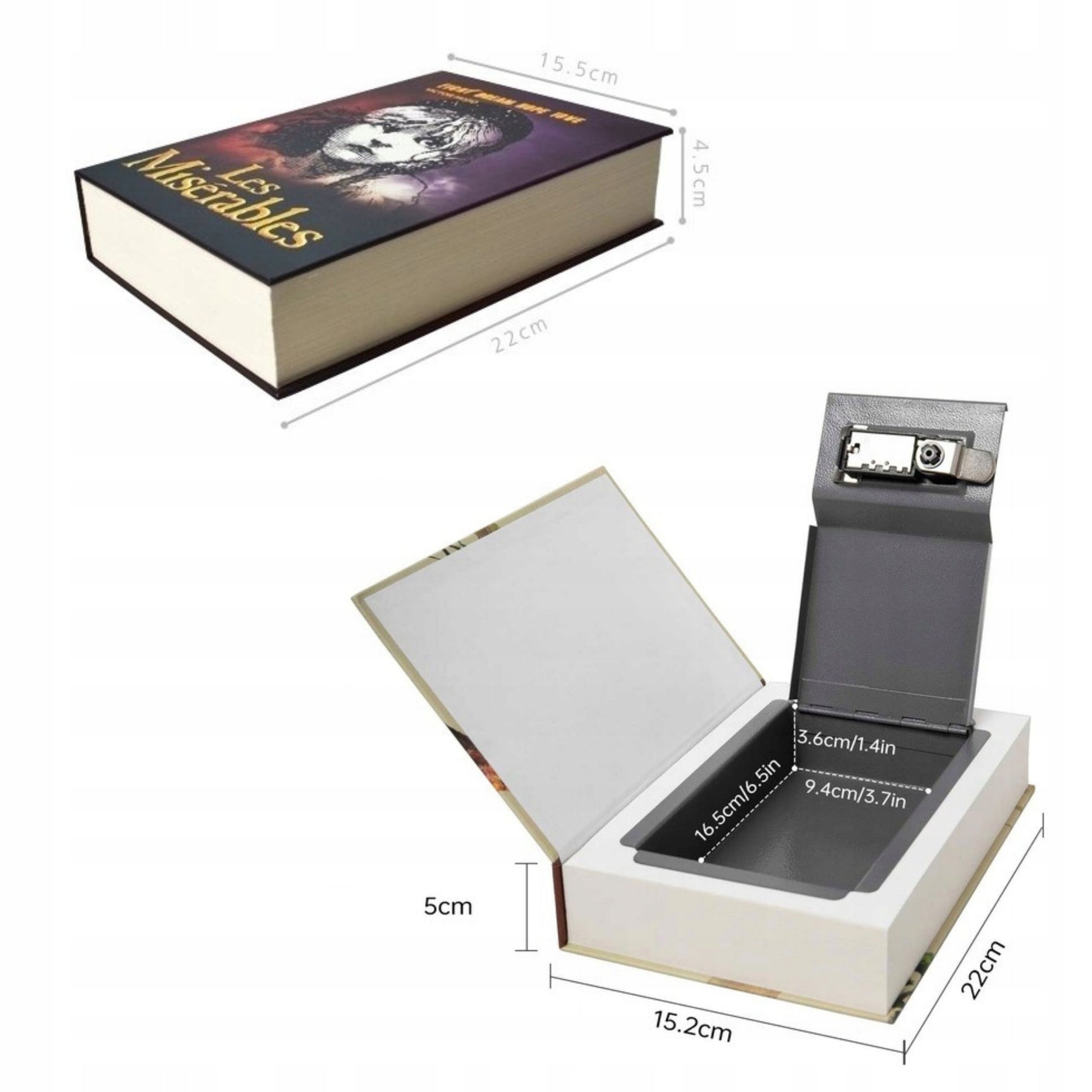 Seifinė knyga pinigams, paslėpta pinigų dėžutė, slėptuvė