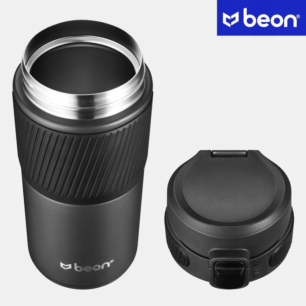 Termostatinis puodelis kavai, arbatai, automobilinis, sandarus, neslystantis, 450 ml