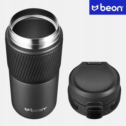 Termostatinis puodelis kavai, arbatai, automobilinis, sandarus, neslystantis, 450 ml