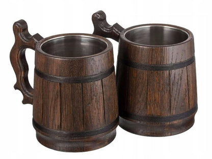 Medinis alaus bokalas 500ml Kalėdinė dovana + NEMOKAMAI