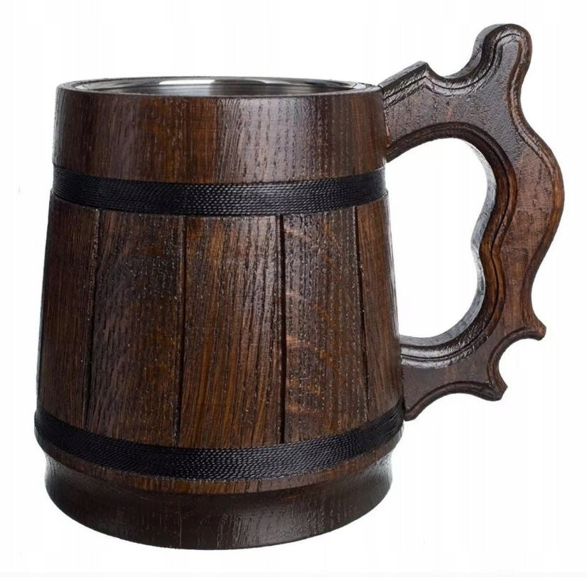 Medinis alaus bokalas 500ml Kalėdinė dovana + NEMOKAMAI