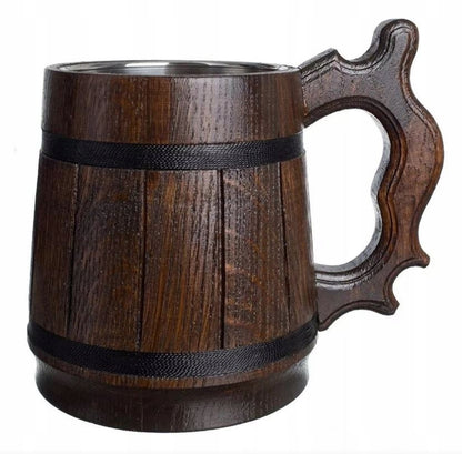 Medinis alaus bokalas 500ml Kalėdinė dovana + NEMOKAMAI