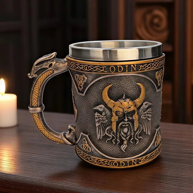 ALUS BOKAL DOVANA VIKING 400ML NORDIC ODIN DND JAI STAL KARCZMA