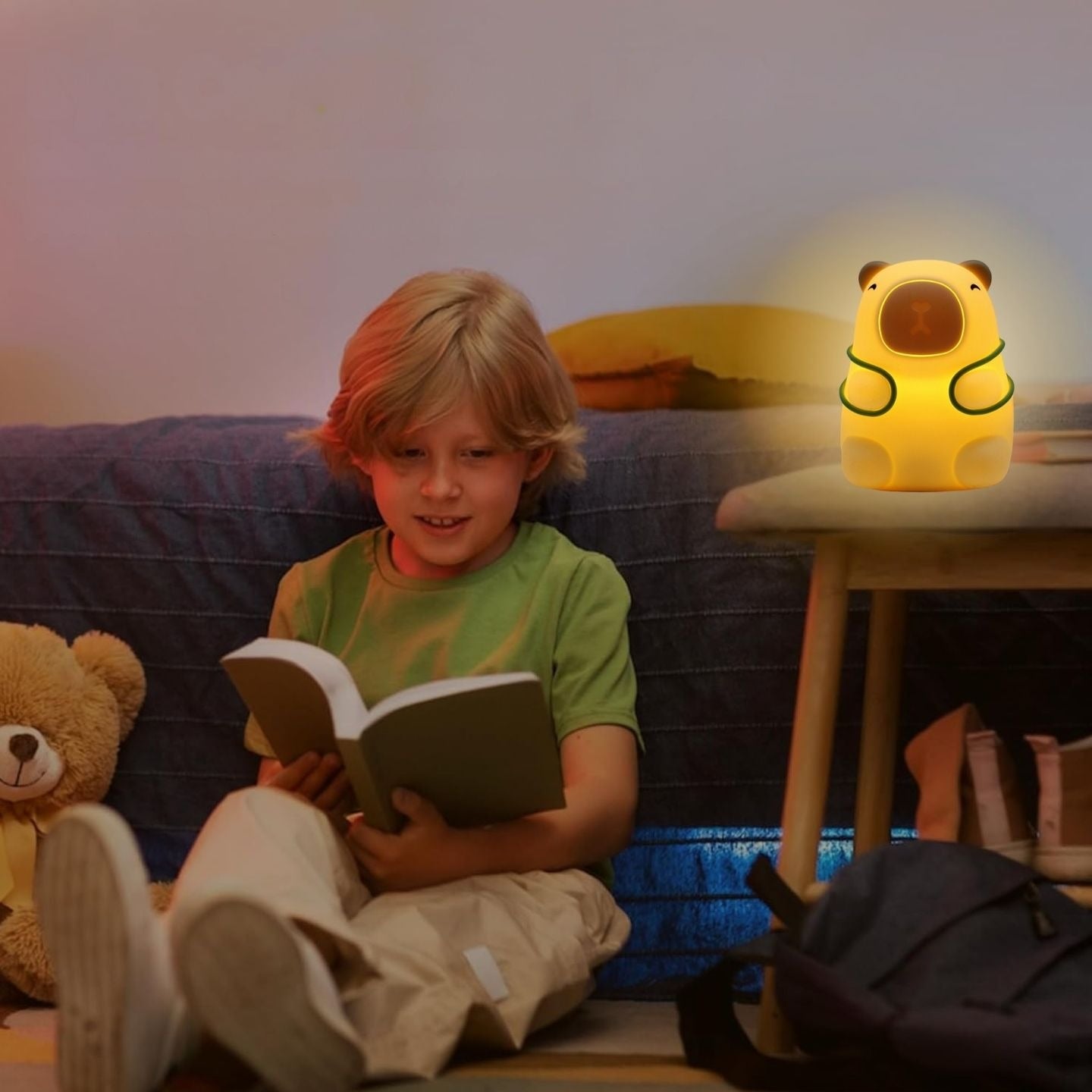 Kapibara LED naktinė lempa vaikams
