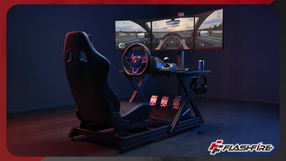 Žaidimų vairas FLASHFIRE F111 6 pavaros 270°/900° PC PS5 PS4 Switch