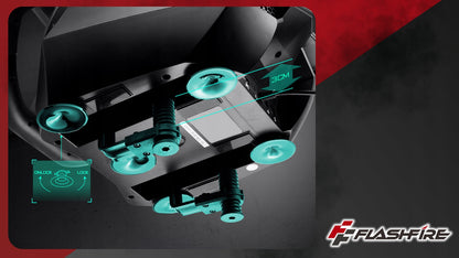 Žaidimų vairas FLASHFIRE F111 6 pavaros 270°/900° PC PS5 PS4 Switch