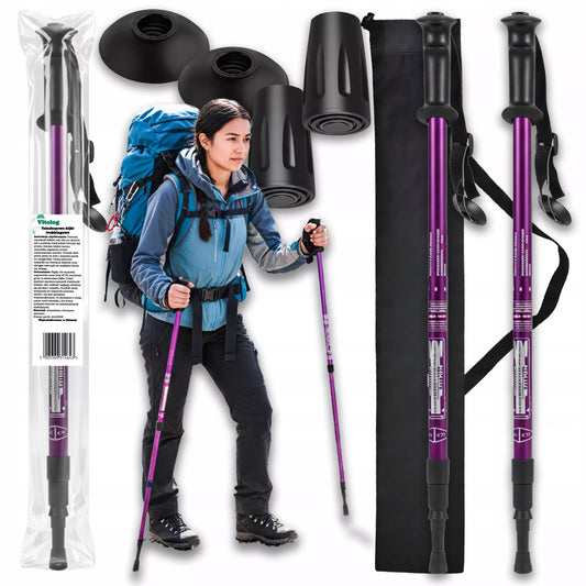 Trekkingo lazdos, skirtos "Nordic Walking" ėjimui kalnuose, sulankstomos