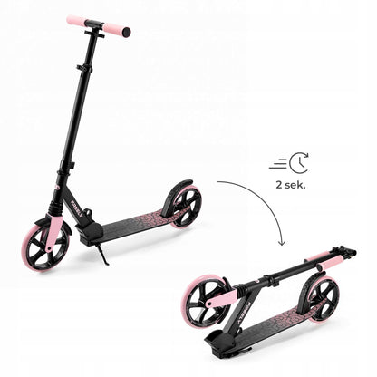 Miesto paspirtukas vaikams ir suaugusiems, sulankstomas iki 100kg, rožinis, FREELY KINDERKRAFT