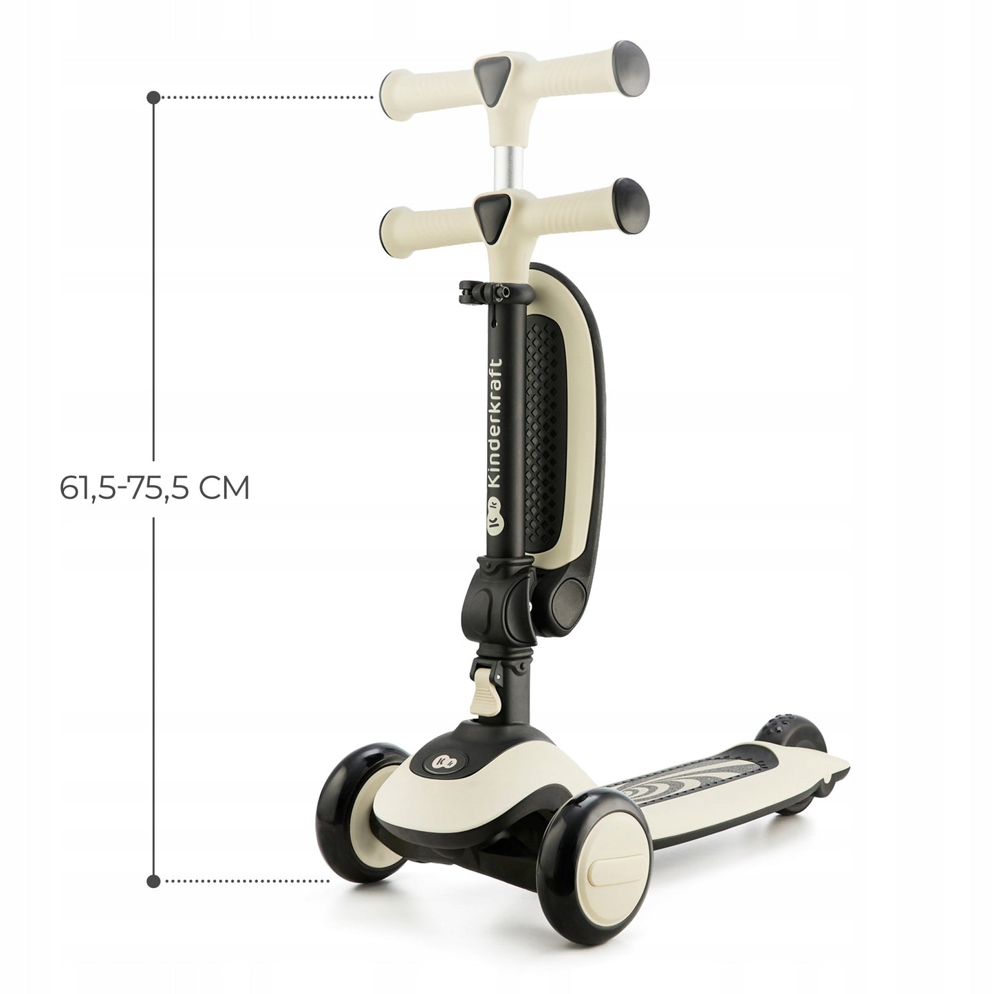Kinderkraft Triratukas-Riedlentė 2in1 HALLEY Baltas