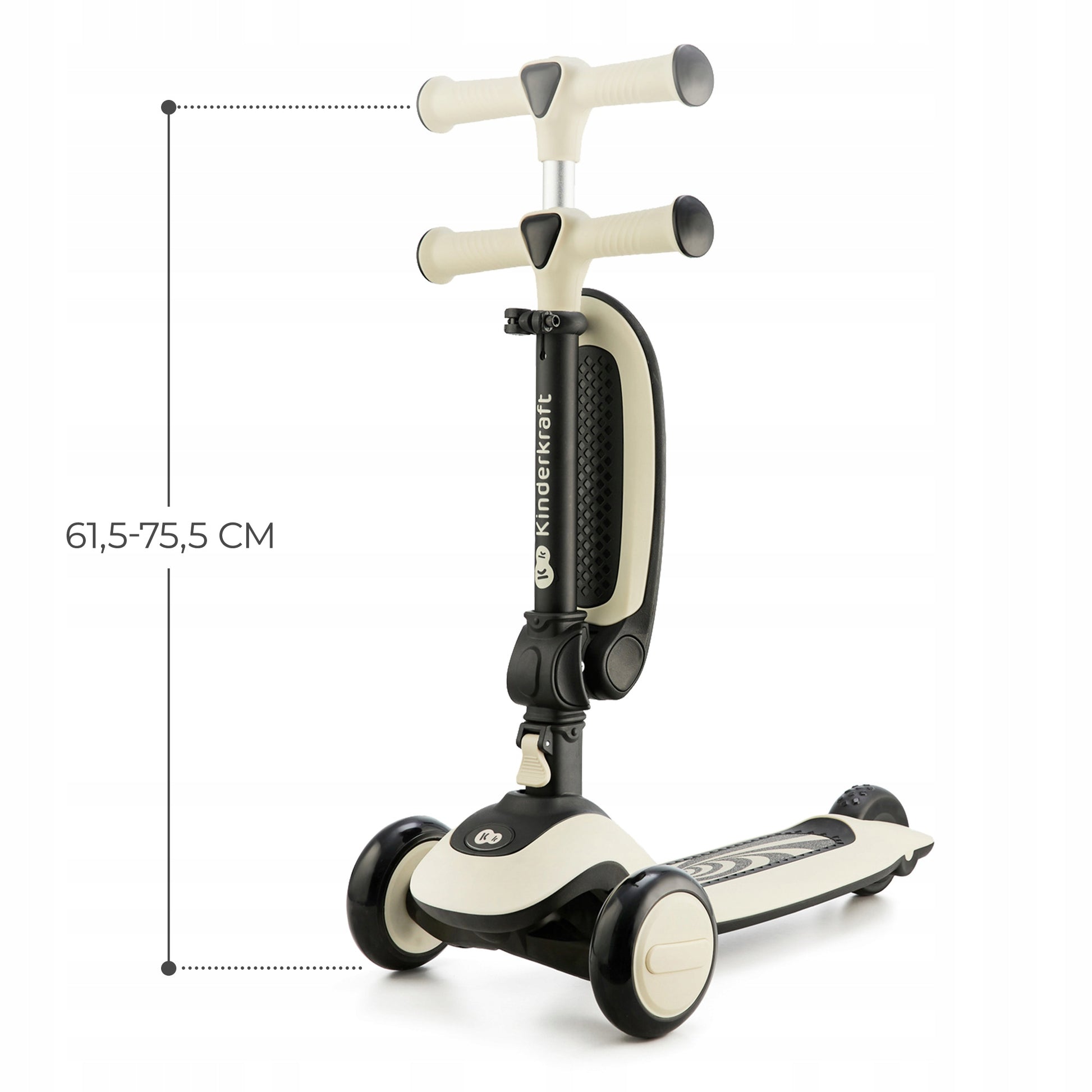 Kinderkraft Triratukas-Riedlentė 2in1 HALLEY Baltas