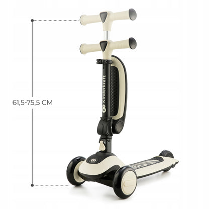 Kinderkraft Triratukas-Riedlentė 2in1 HALLEY Baltas