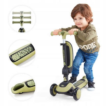 Kinderkraft Triratukas-Riedlentė 2in1 HALLEY Baltas