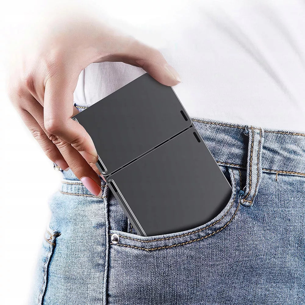 Sulankstoma belaidė „Bluetooth“ klaviatūra planšetiniam komputeriui su jutikliniu skydeliu