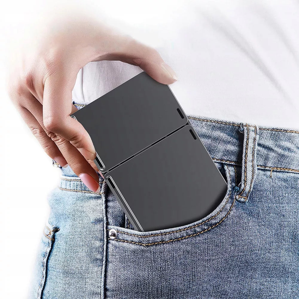 Sulankstoma belaidė „Bluetooth“ klaviatūra planšetiniam komputeriui su jutikliniu skydeliu