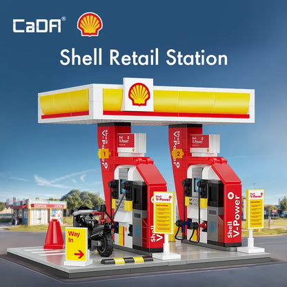 CaDA maža Shell degalinė, 305 detalių konstruktorius