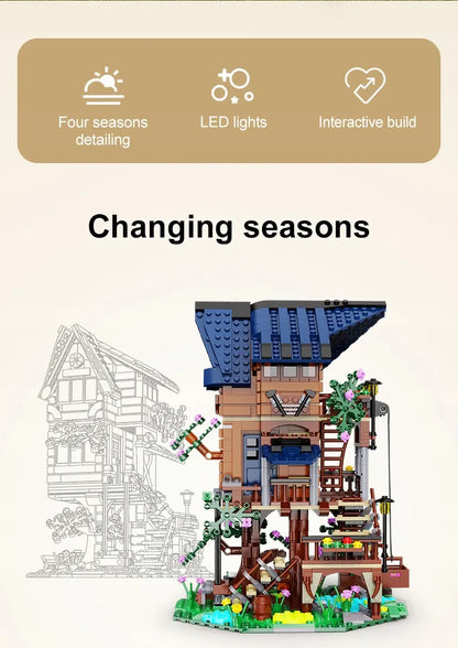 Konstruktorius Cada Four Seasons C66004W 4 Seasons Story Tree House 1155 vnt.