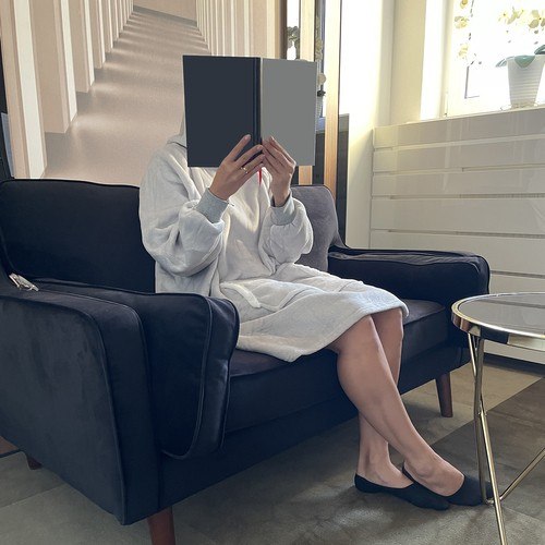 XXL Ilga 2in1 Šilta Stora Kailinė Oversize Megztinis-Pledas su Gobtuvu