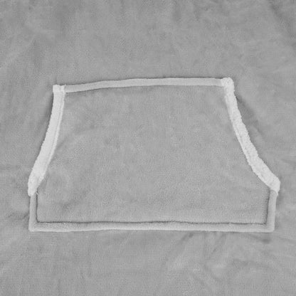 XXL Ilga 2in1 Šilta Stora Kailinė Oversize Megztinis-Pledas su Gobtuvu