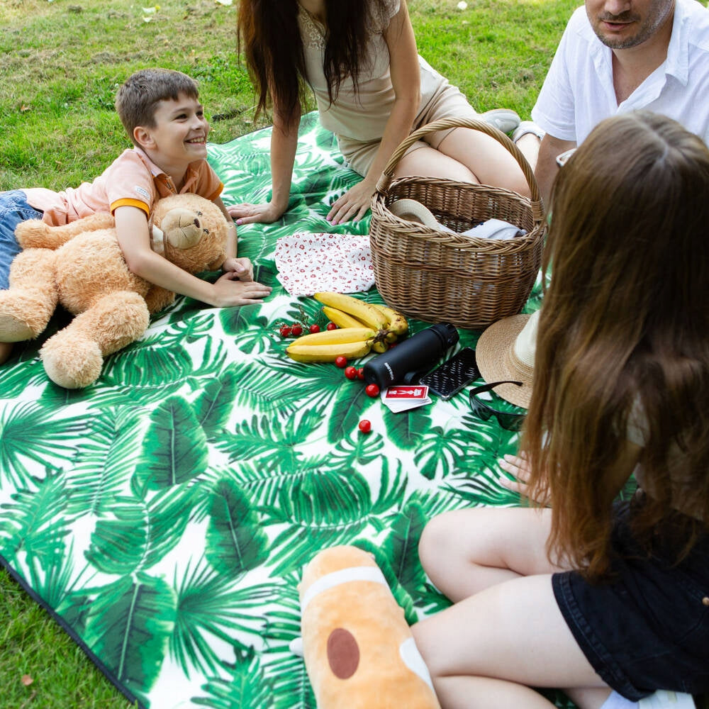 Kempingo, paplūdimio, iškylų pledas su ALU izoliacija, atsparus vandeniui Meteor 200 x 175 cm