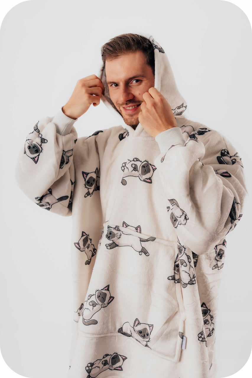 Antklodinė bliuzė Comfy Moment #Ragdoll – storo, puraus sherpa audinio, oversized