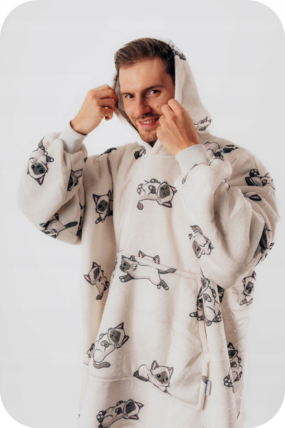 Antklodinė bliuzė Comfy Moment #Ragdoll – storo, puraus sherpa audinio, oversized