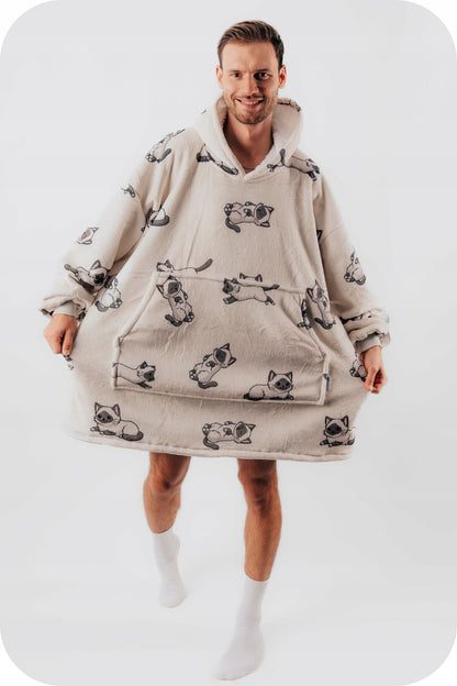 Antklodinė bliuzė Comfy Moment #Ragdoll – storo, puraus sherpa audinio, oversized