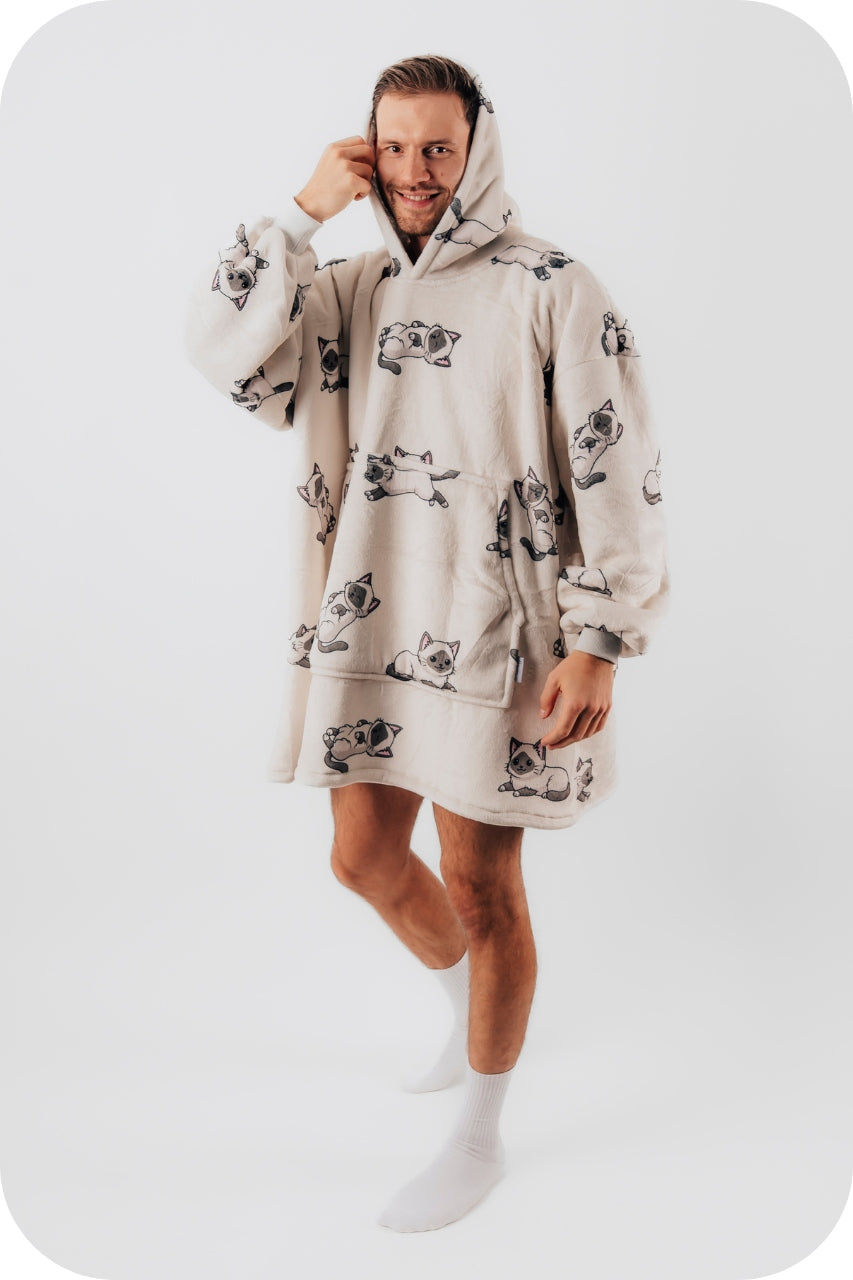 Antklodinė bliuzė Comfy Moment #Ragdoll – storo, puraus sherpa audinio, oversized